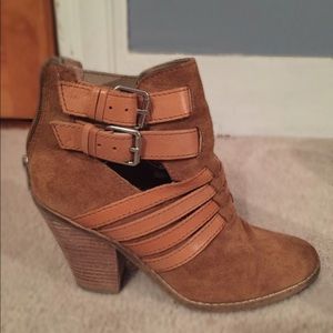 Tan booties